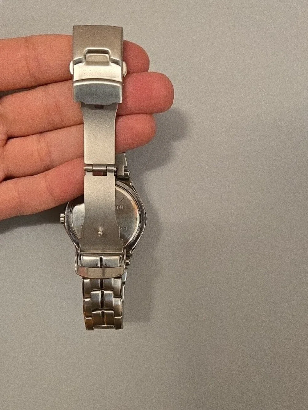 Armitron Men's Silver-Tone Watch with Black Dial and Diamond Accents